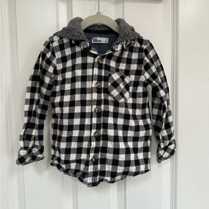 Epic Threads Black and White Plaid Button Down Shirt